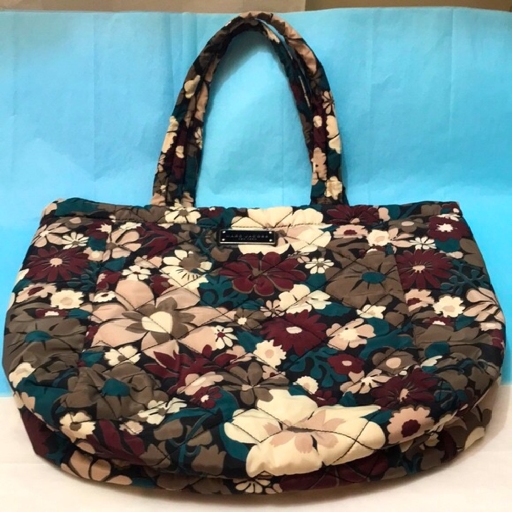 Marc Jacobs Quilted Flower Floral Tote Bag EUC